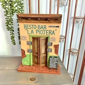 Vtg Resto-Bar La Piojera 3D Wall Plaque Diorama